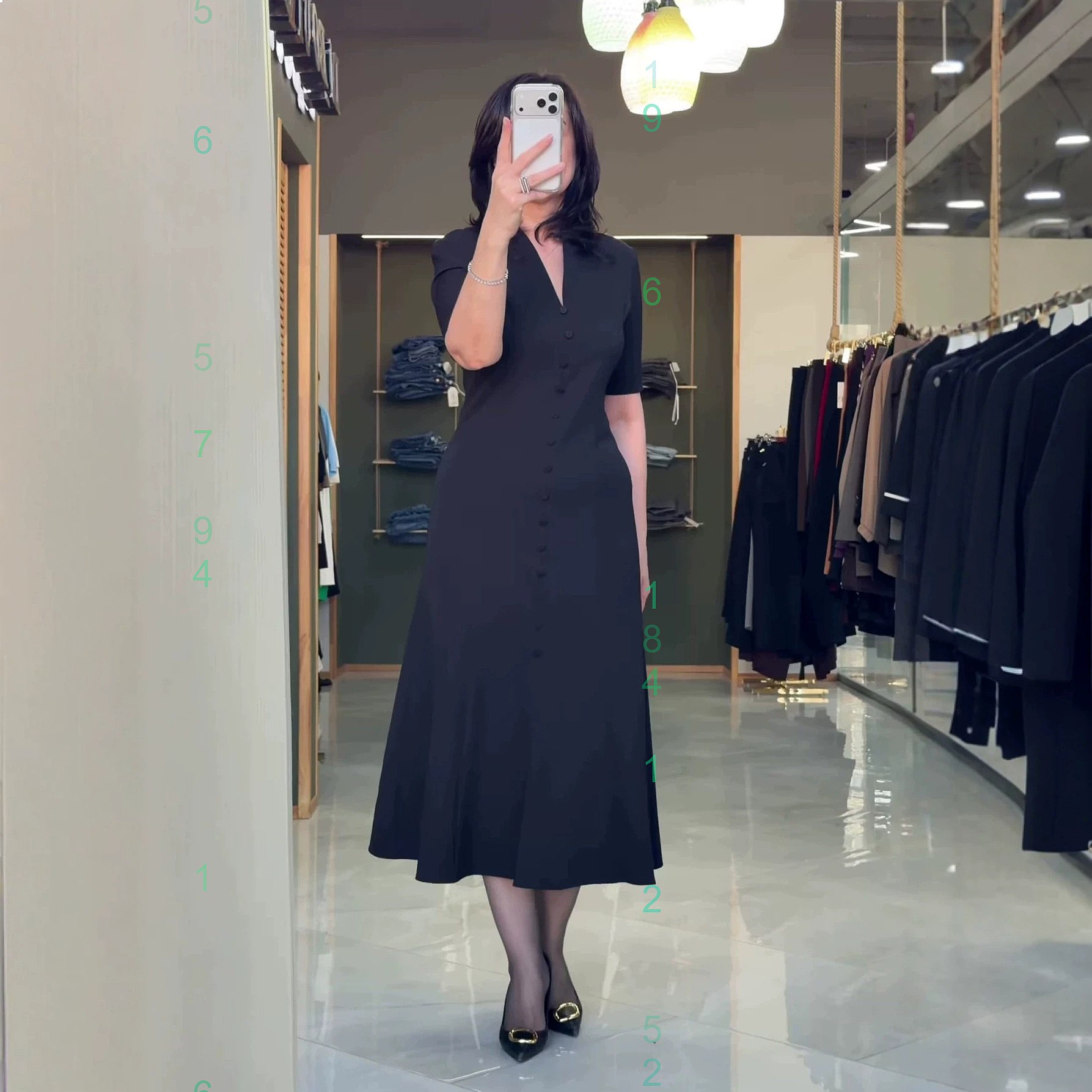 Women Formal Wear Dress - Elegant Solid Single Breasted Slit Dress