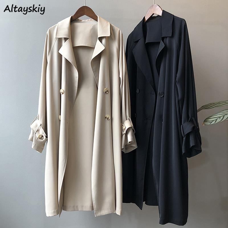 Trench Women Office Lady Baggy - Trench Coat Formal ulasan dan harga