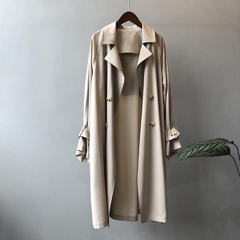 Trench Women Office Lady Baggy - Trench Coat Formal ulasan dan harga
