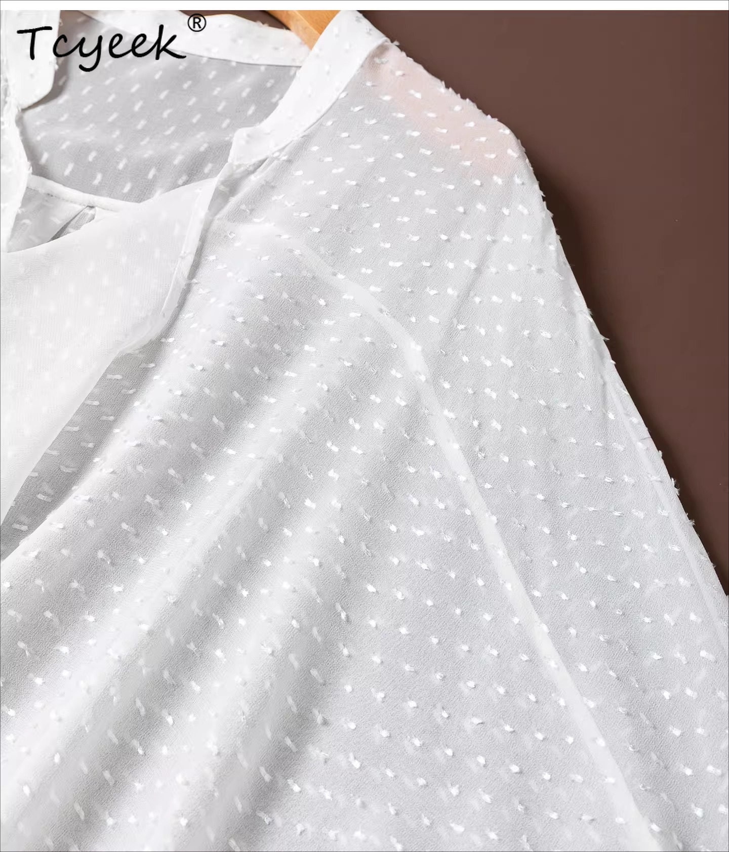 Tcyeek 100% Mulberry Silk Blou - Silk Blouse Button ulasan dan harga