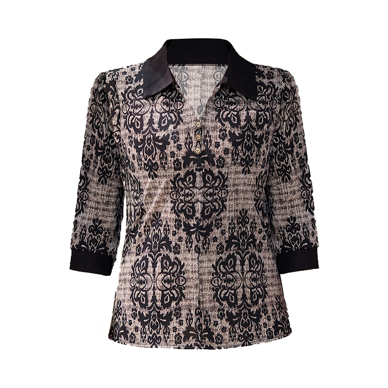 Ladies Ice Silk  Shirt Summer  - Silk Blouse Button ulasan dan harga