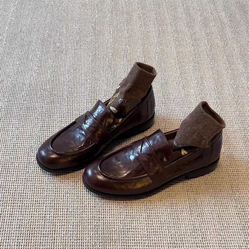 Womens Genuine Leather Loafers - Formal Wear Women'S Loafers ulasan dan harga
