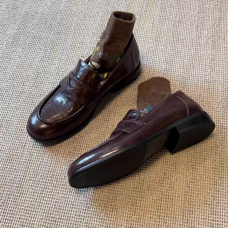 Womens Genuine Leather Loafers - Formal Wear Women'S Loafers ulasan dan harga