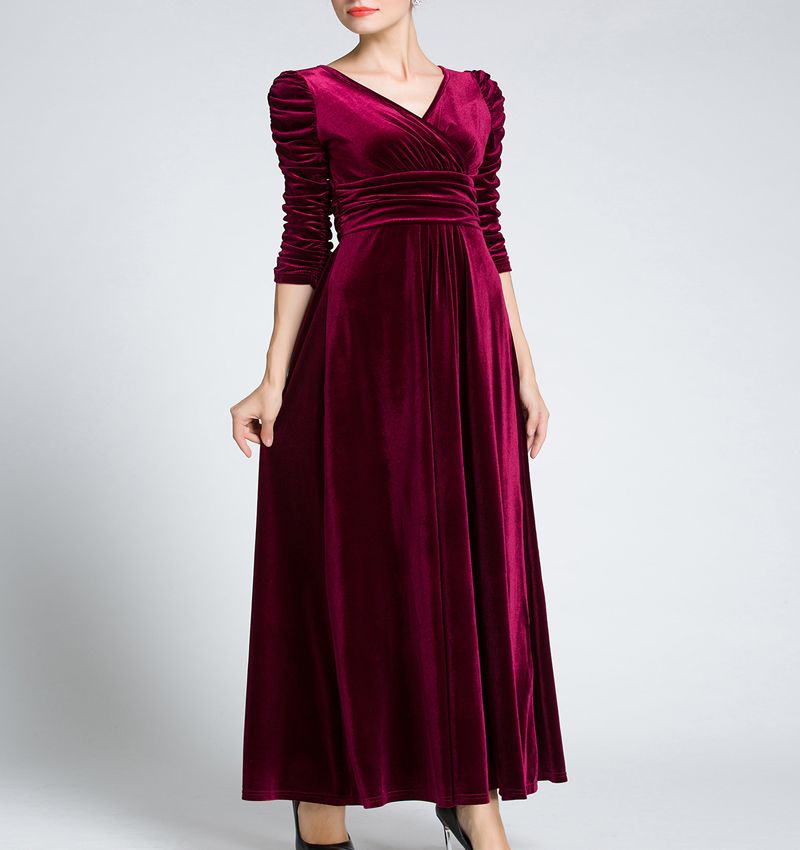 Women Clothing Plus Size Long  - Women Formal Wear Dress ulasan dan harga