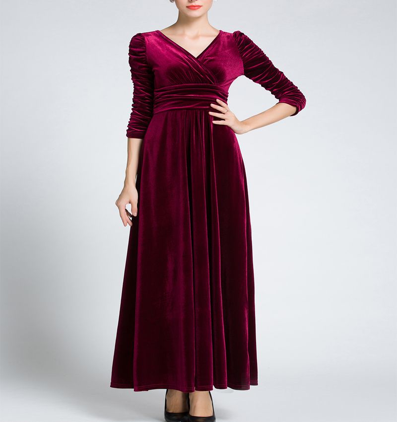 Women Clothing Plus Size Long  - Women Formal Wear Dress ulasan dan harga