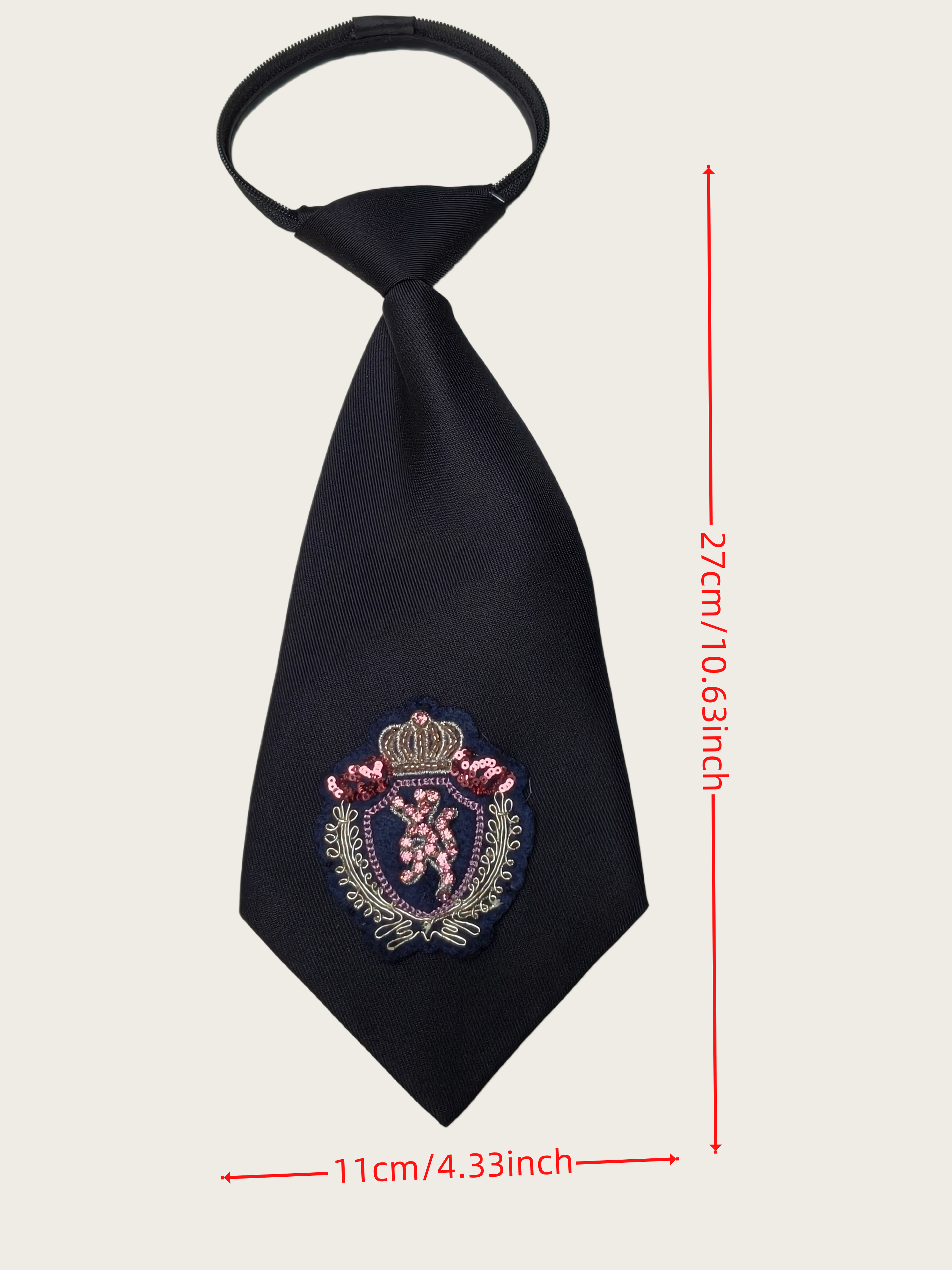 High-End Crown Badge Black Tie - Women'S Formal Day Wear ulasan dan harga