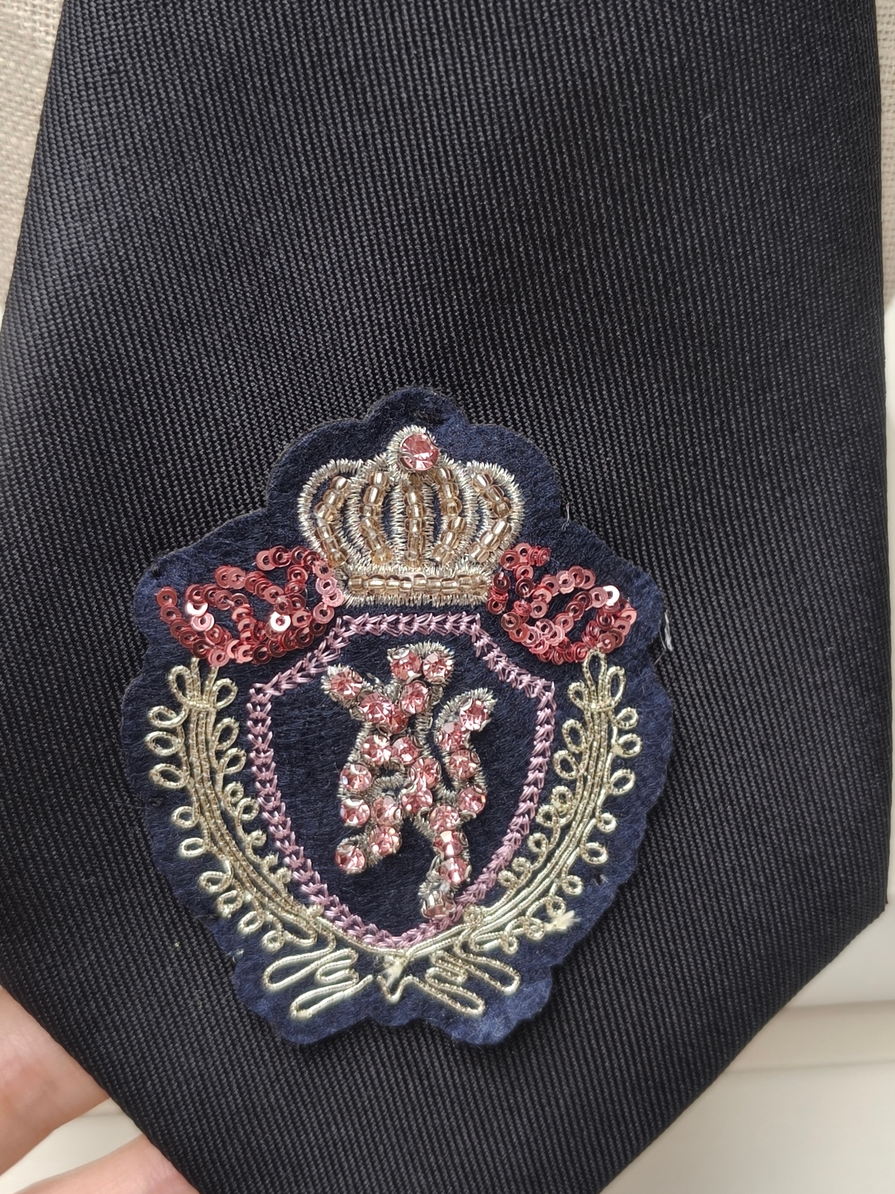 High-End Crown Badge Black Tie - Women'S Formal Day Wear ulasan dan harga