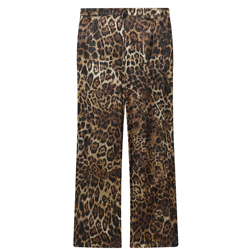 HXAO Leopard Pants Sets 2 Piec - Women'S Formal Wear Suit ulasan dan harga