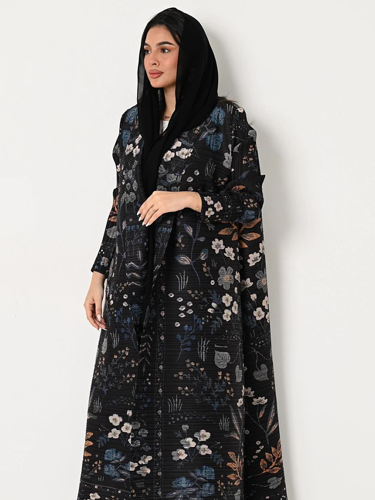 KAF Dubai Abaya Luxury Evening - Trench Coat Formal ulasan dan harga