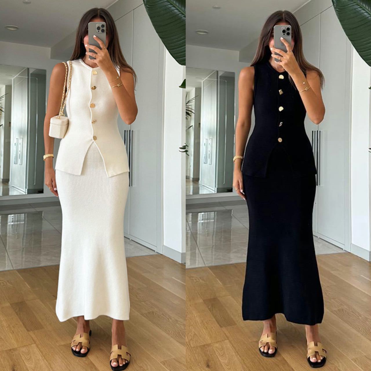 Round-neck Single-breasted Sle - Formal Wear Women Us ulasan dan harga