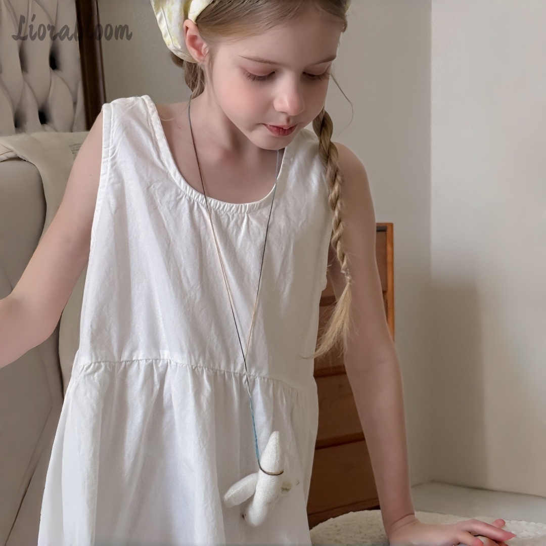 Girls' White Dress Simple Maxi - Formal Wear Women Us ulasan dan harga