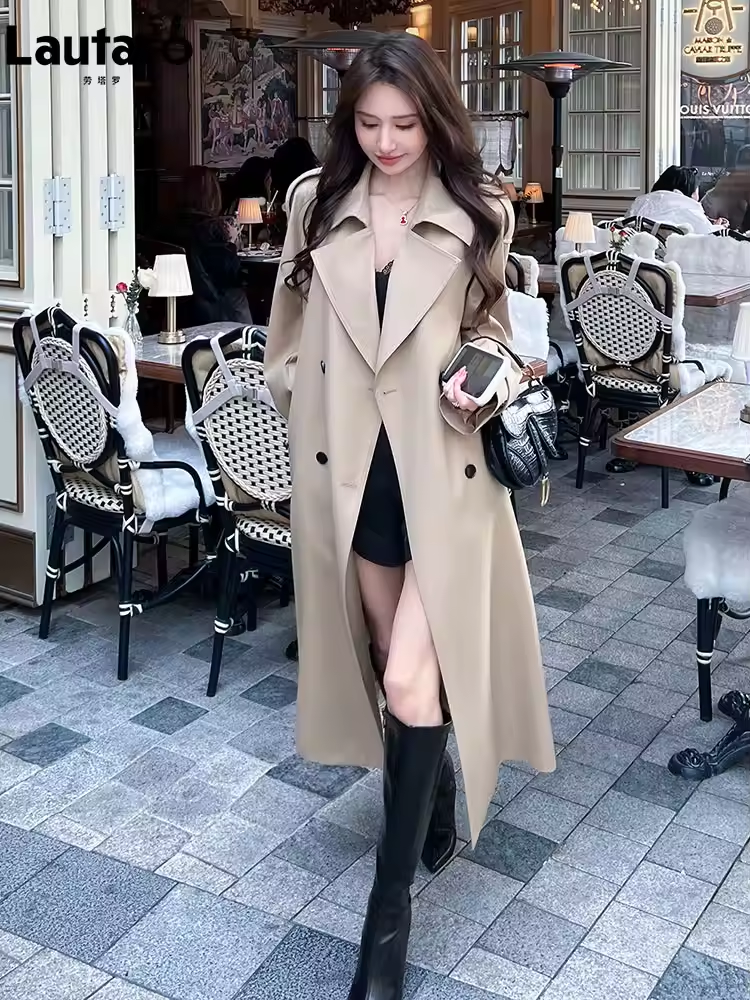Lautaro Spring Autumn Long Tre - Trench Coat Formal ulasan dan harga