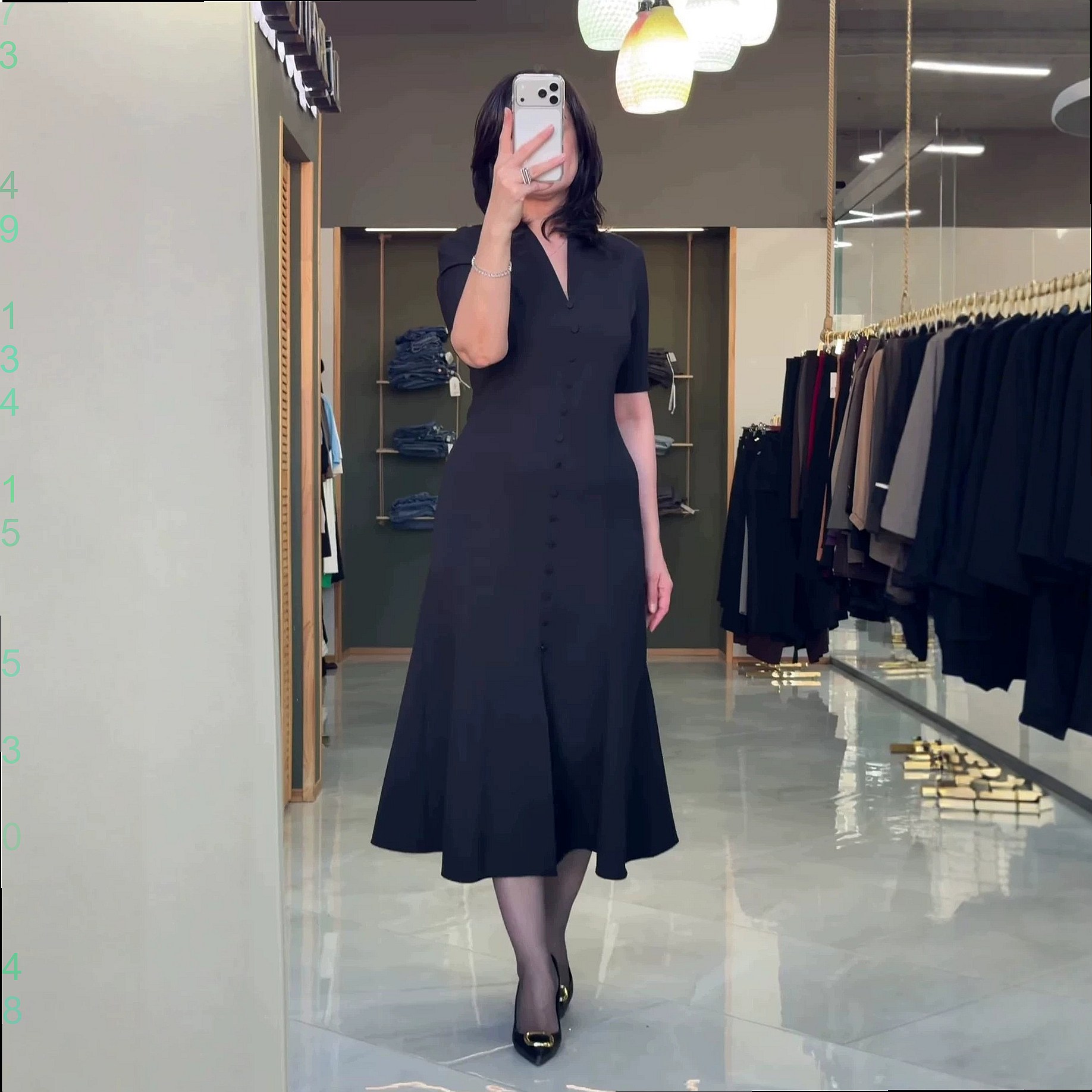 Elegant Solid Single Breasted  - Women Formal Wear Dress ulasan dan harga