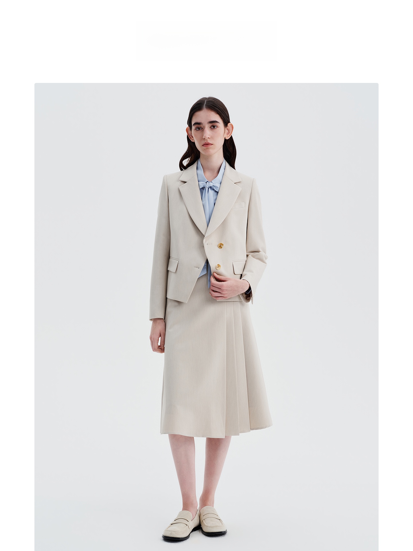 Deep Grey Suit Jacket And Half - Women Formal Wear For Interview ulasan dan harga