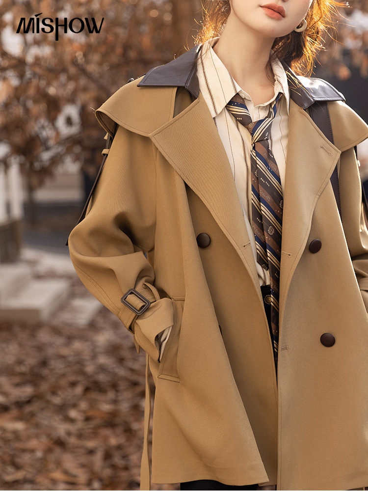 MISHOW Trench Coats for Women  - Trench Coat Formal ulasan dan harga