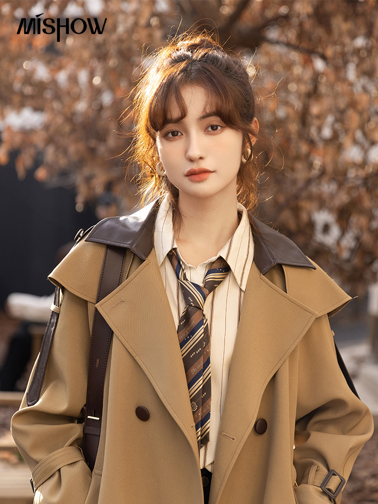 MISHOW Trench Coats for Women  - Trench Coat Formal ulasan dan harga