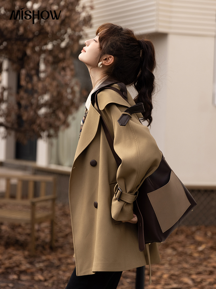 MISHOW Trench Coats for Women  - Trench Coat Formal ulasan dan harga