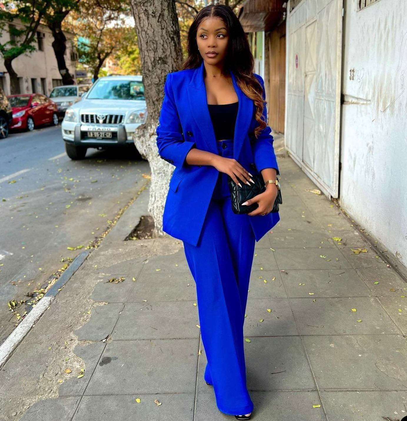 Royal Blue Women Pants Suits 2 - Women'S Formal Wear Plus Size ulasan dan harga